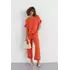 Женский брючный костюм с бахромой - оранжевый цвет, L (есть размеры)