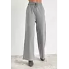 Теплые брюки-кюлоты с высокой талией - серый цвет, M (есть размеры)