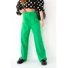 Женские свободные брюки со стрелками QU STYLE - зеленый цвет, XS/S (есть размеры)