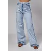 Женские джинсы с лампасами и накладными карманами - голубой цвет, 38р (есть размеры)