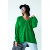 QU STYLE Однотонный кардиган с накладными карманами - зеленый цвет, L
