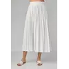 Плиссированная юбка миди - молочный цвет, S (есть размеры)