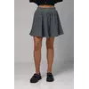Короткая юбка плиссе - темно-серый цвет, M (есть размеры)