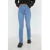 Женские джинсы skinny с разрезами - голубой цвет, 36р (есть размеры)