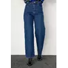 Женские джинсы палаццо с высокой посадкой - джинс цвет, 38р (есть размеры)