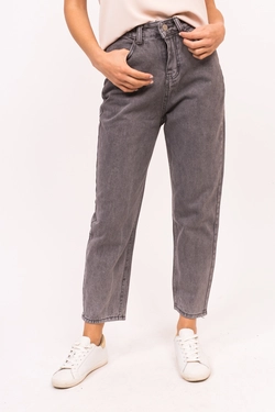 Ava-Demin Стильные прямые джинсы - серый цвет, XL