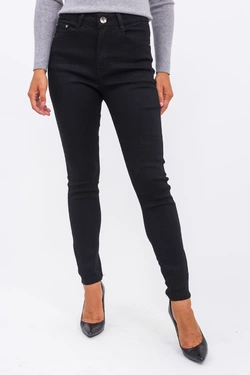 Elegants Классические прямые джинсы - черный цвет, L (40)