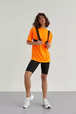 Женский велосипедный костюм с портупеей - оранжевый цвет, S (есть размеры)