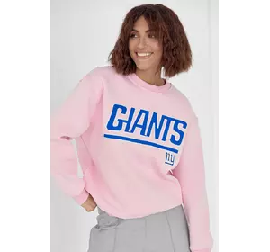 Женский теплый свитшот с надписью Giants - розовый цвет, L (есть размеры)
