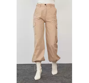 Женские штаны карго в стиле кэжуал - светло-коричневый цвет, M (есть размеры)