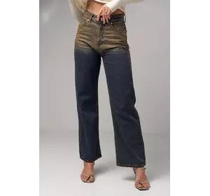 Женские джинсы с эффектом two-tone coloring - темно-синий цвет, 40р (есть размеры)