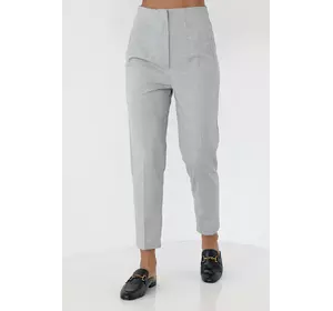 Классические женские брюки укороченные - светло-серый цвет, S (есть размеры)