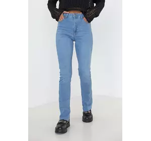 Женские джинсы skinny с разрезами - голубой цвет, 36р (есть размеры)