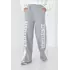 Теплые трикотажные штаны с лампасами и надписью Renes Saince - светло-серый цвет, L (есть размеры)