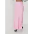 Длинная атласная юбка на резинке - розовый цвет, S (есть размеры)