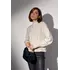 Вязаный женский свитер с косами - бежевый цвет, L (есть размеры)