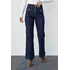 Женские джинсы со стрелками и накладными карманами - темно-синий цвет, 40р (есть размеры)