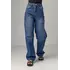 Женские джинсы Skater с высокой посадкой - синий цвет, S (есть размеры)