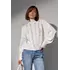 Вязаный женский свитер с косами - молочный цвет, L (есть размеры)