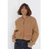 Женская куртка из букле на кнопках - коричневый цвет, L (есть размеры)
