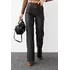 Женские кожаные штаны в винтажном стиле - коричневый цвет, 34р (есть размеры)