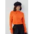 Женский вязаный джемпер с рукавами-регланами - оранжевый цвет, L (есть размеры)
