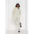 Женский спортивный костюм с молнией на воротнике - кремовый цвет, L/XL (есть размеры)