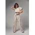 Женский трикотажный костюм в стиле grunge - бежевый цвет, L (есть размеры)